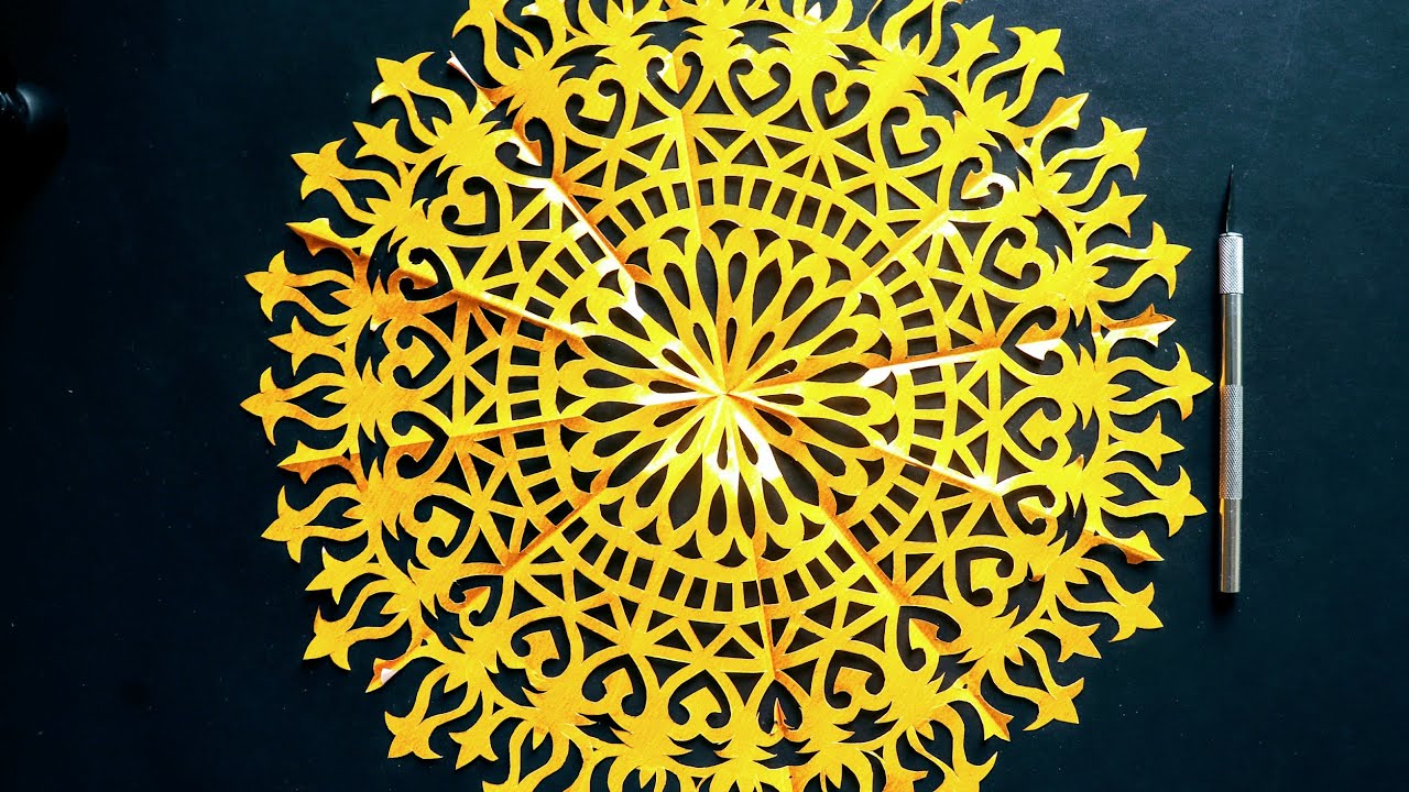 Mandela design /paper cutting art/rainbow art/color paper design