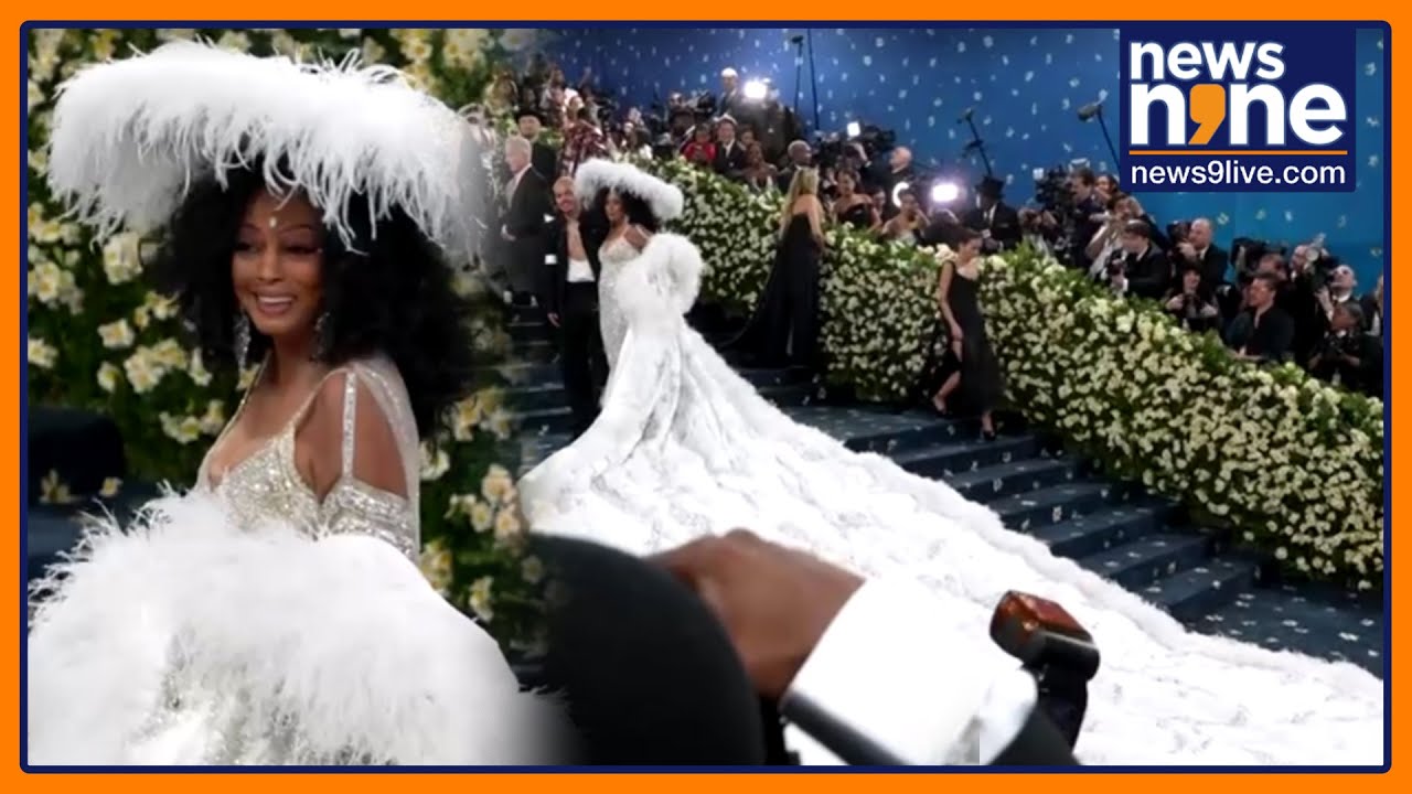 Diana Ross Amazes the Met Gala with an 18-Foot Train | MET GALA 2025 | News9