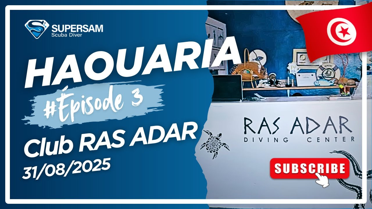 🌊 Plongée à HAOUARIA (Tunisie) – Épisode 3 : Première plongée du 31/08 🤿🇹🇳