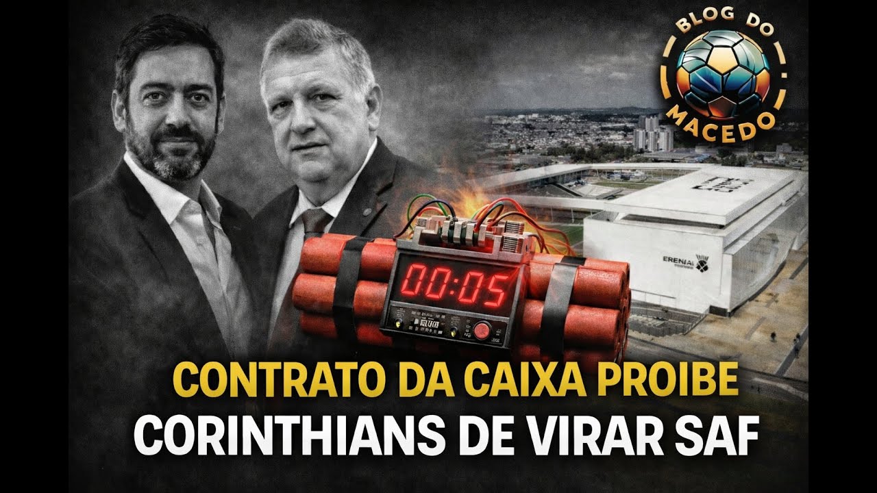 CONTRATO DA CAIXA PROIBE CORINTHIANS DE VIRAR SAF