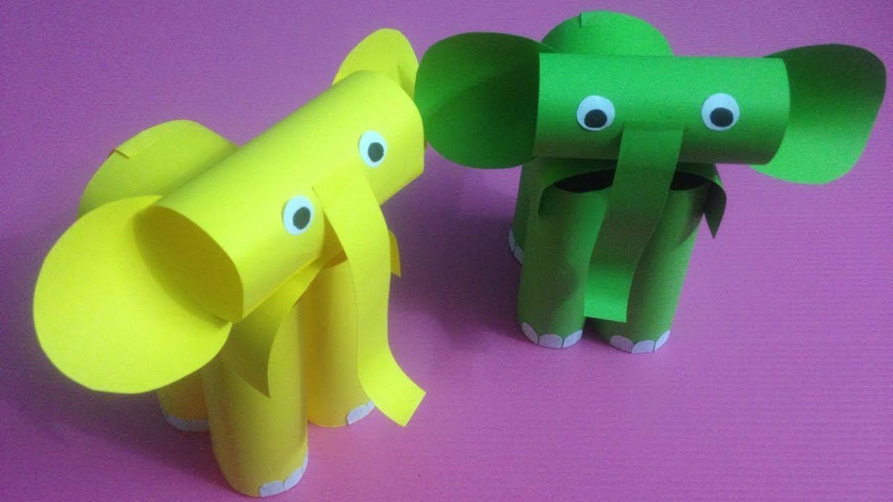 How to Make Elephant with Color Paper | DIY Paper Elephants Making