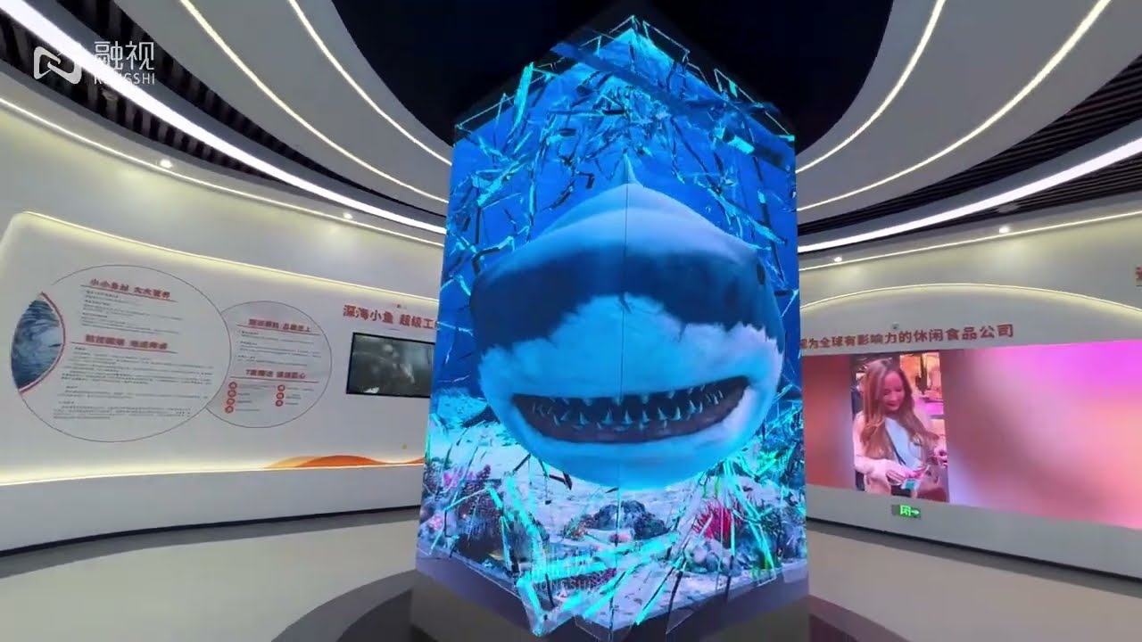 Vertical column led screen | brand promotion | Digital exhibition hall