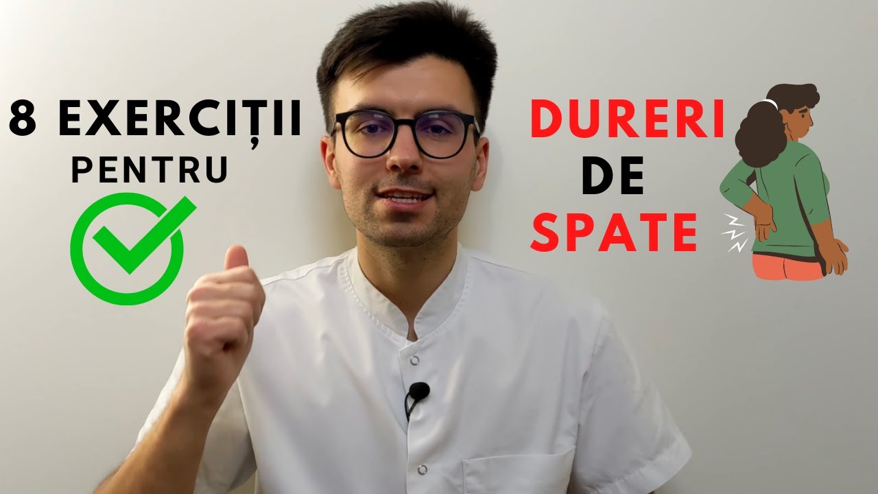 8 EXERCIȚII PENTRU DURERI DE SPATE. PROGRAM WILLIAMS. HIPERLORDOZĂ LOMBARĂ. STENOZA SPINALĂ. KINETO