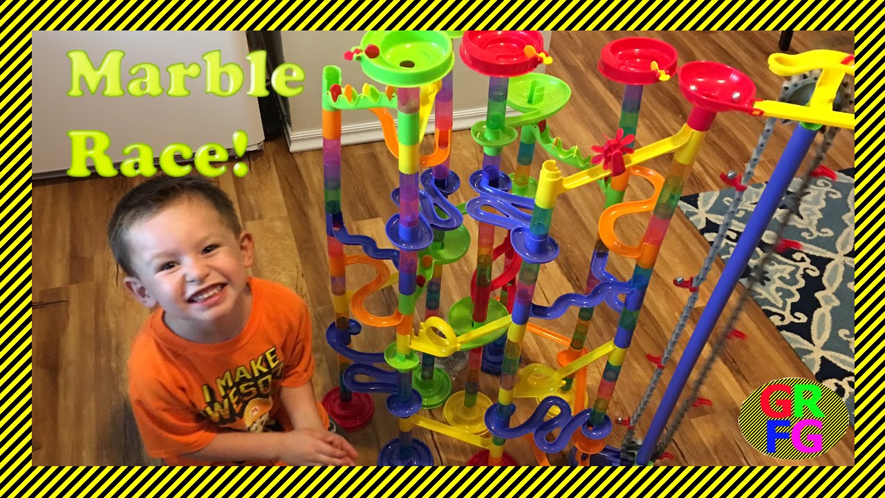 MOTORIZED MARBLE RACE - Building and Learning About Colors - FUN FOR ALL AGES!