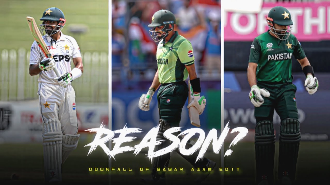 ⚫ FT. Babar Azam Downfall Edit ❤️&zwj;🩹 &bull; Babar Azam Edit &bull; Black magic on Babar Azam  