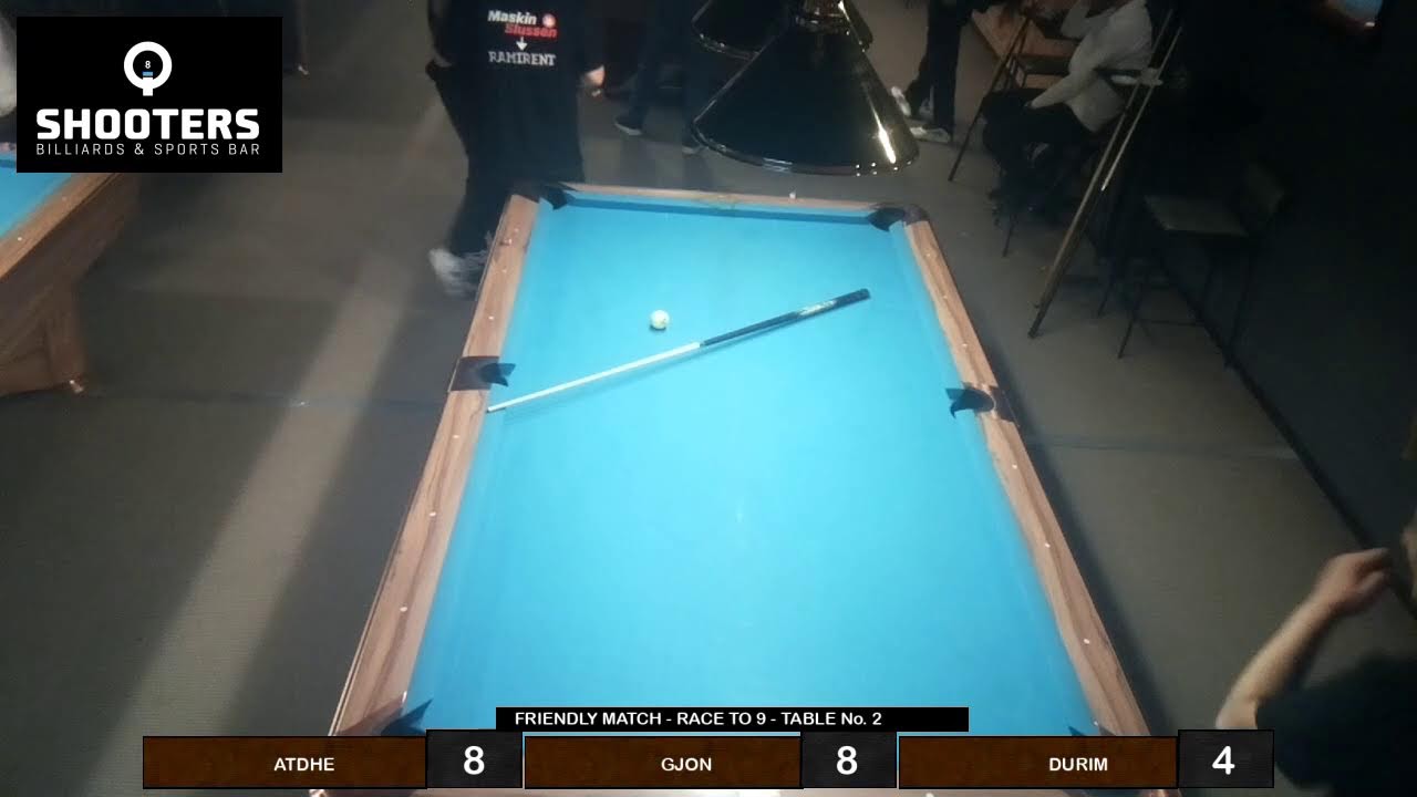 Shooters Billiards & Sports Bar - Table 2 Live