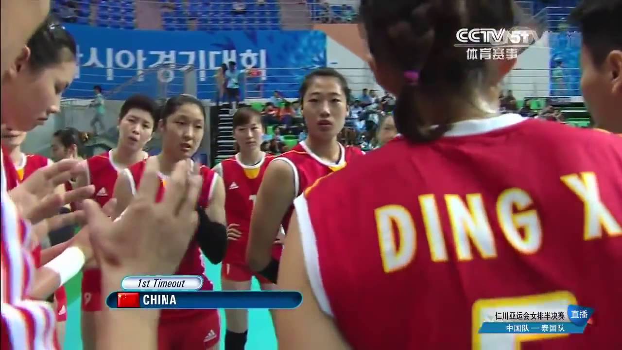 [HD]Volleyball at the 2014 Asian Games &ndash; Women l Semifinals l China Vs Thailand l Set 1