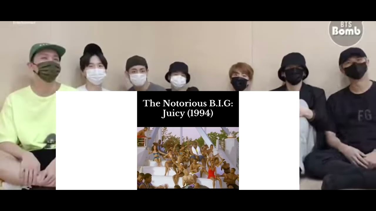 Bts reaction to Biggie Smalls moments I found on Tiktok (fake reaction) 
