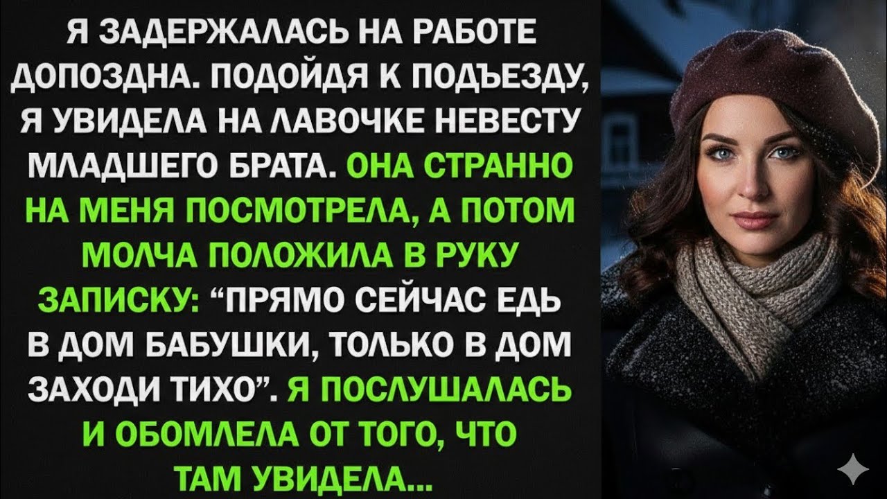 Невеста брата сунула мне записку: 