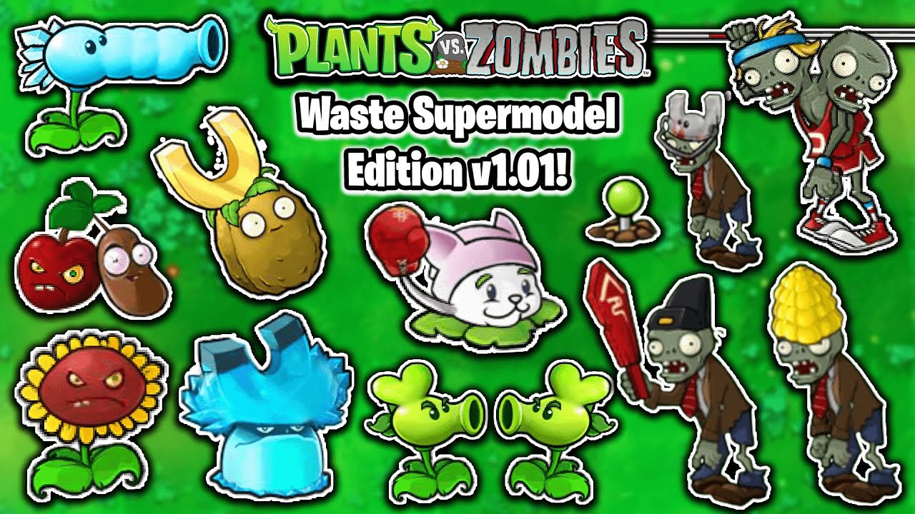 Plants vs Zombies Waste Supermodel Edition v1.01 | Adventure Day Level 1-10 | Download