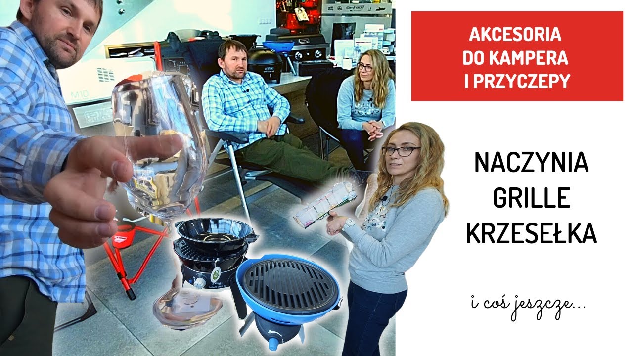 Akcesoria kuchenne i krzesełka do kampera i przyczepy kempingowej