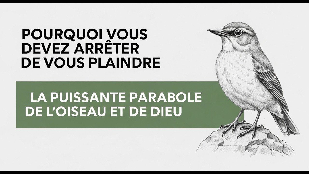 Pourquoi vous devriez arrêter de vous plaindre : La puissante parabole de l'oiseau et de Dieu