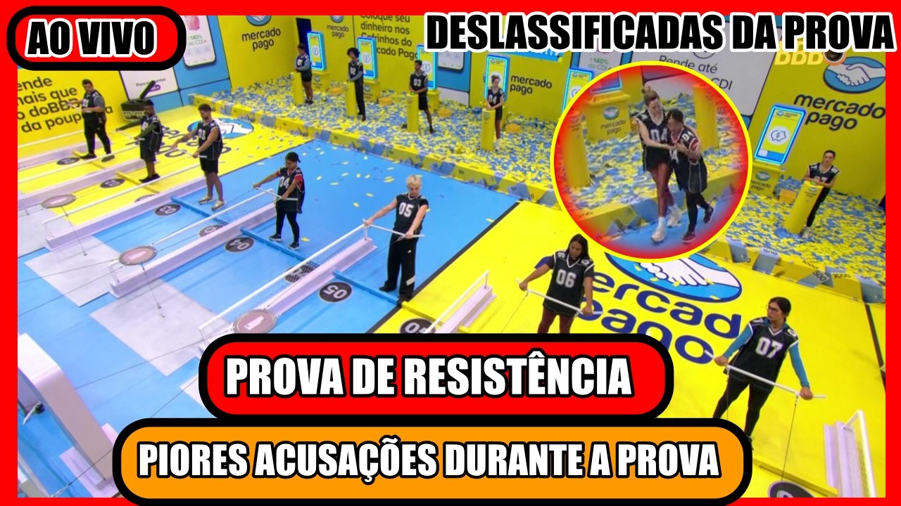 🔥PROVA DO LÍDER AO VIVO; QUEM AINDA ESTA NA PROVA; TROCA DE FARPAS E INDIRETAS; BBB 26