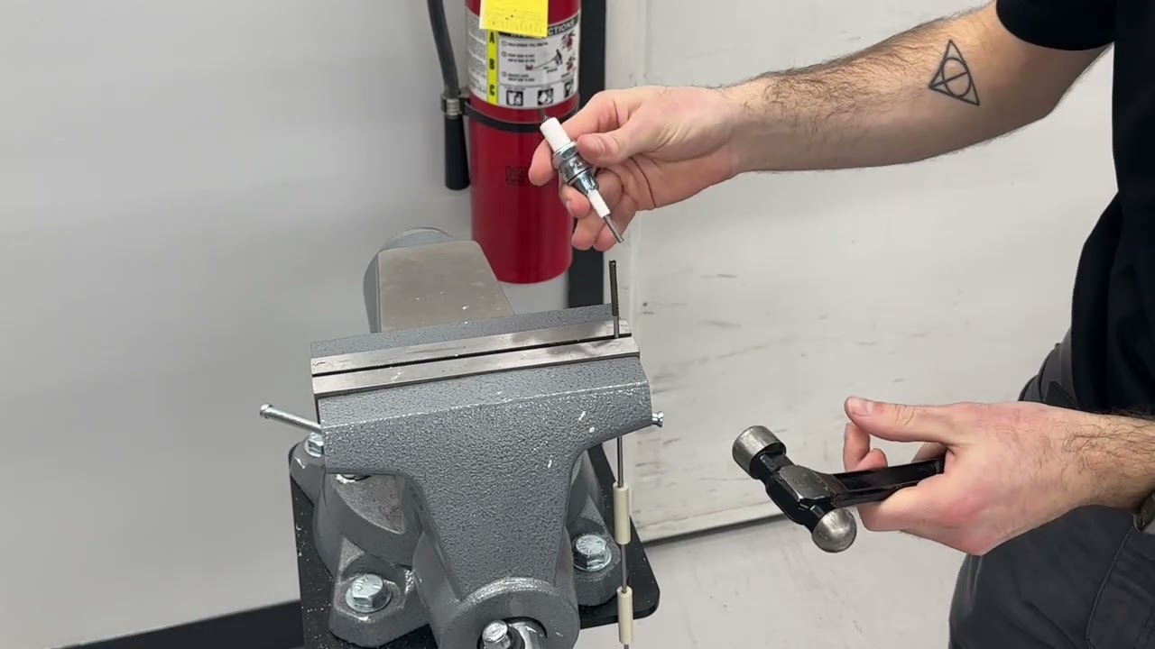 Assembling Kromschröder Electrode with Spark Plug