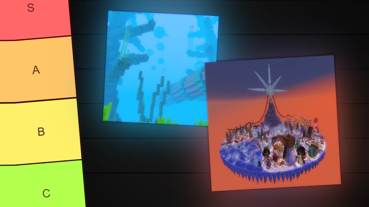 Ranking my Minecraft Realms Maps!