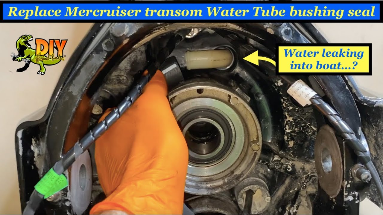 Replace Mercruiser outdrive Transom housing water tube and hose