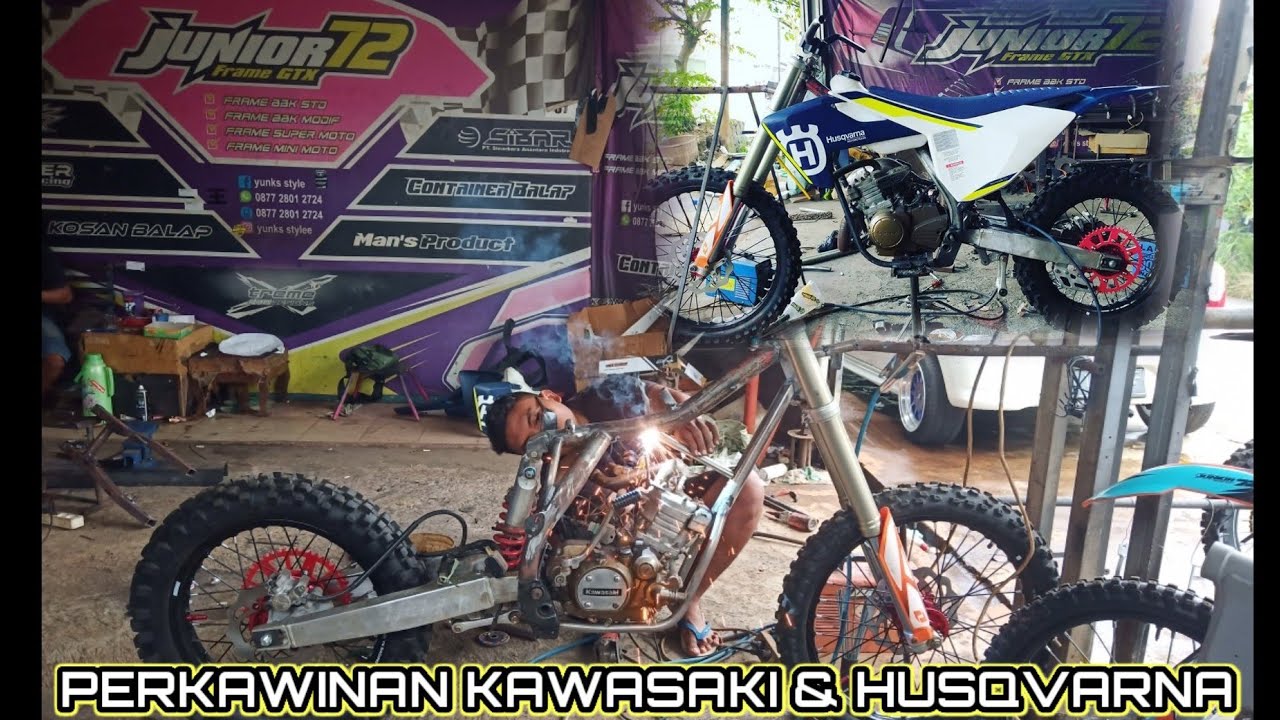 PART 1 PROSES FRAME BODY SET HUSQVARNA SUPER GAGAH!!