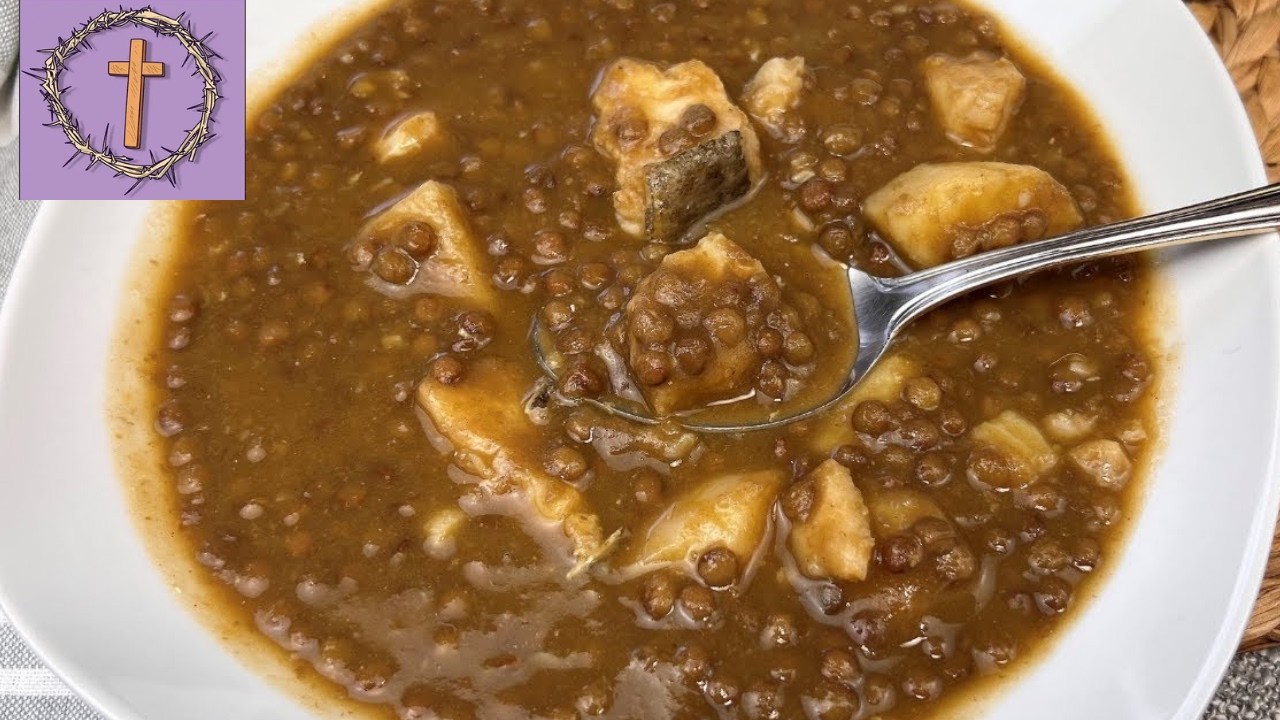Lentejas de Cuaresma  🌿 Receta Fácil, Rápida y economica  plato de cuchara