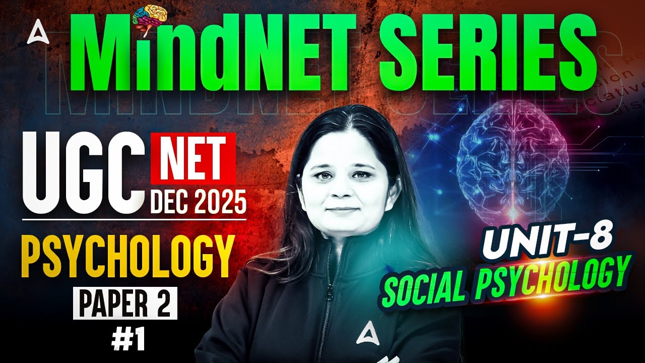 UGC NET Psychology Unit 8 | UGC NET Social Psychology #1 By Anjali Mam