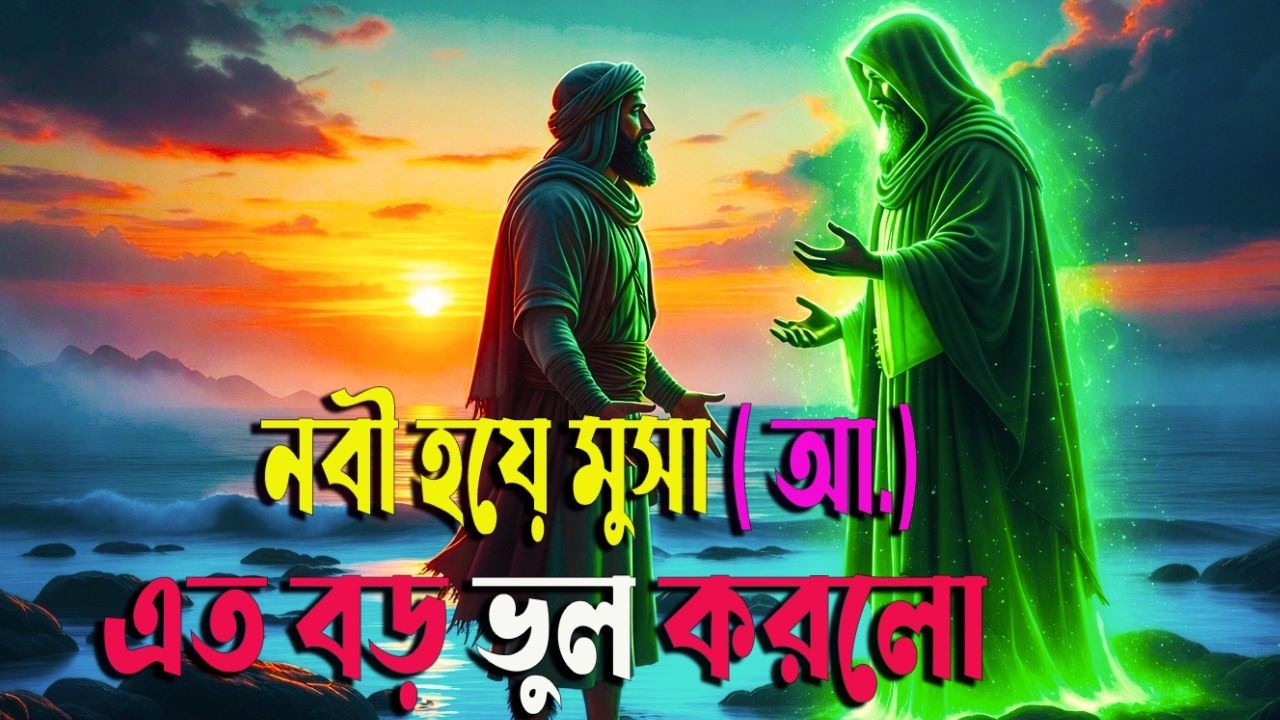 মুসা নবী  যখন ভুল করলেন | সূরা কাহফের হৃদয় ছোঁয়া ঘটনা | NajaterkhotaE1