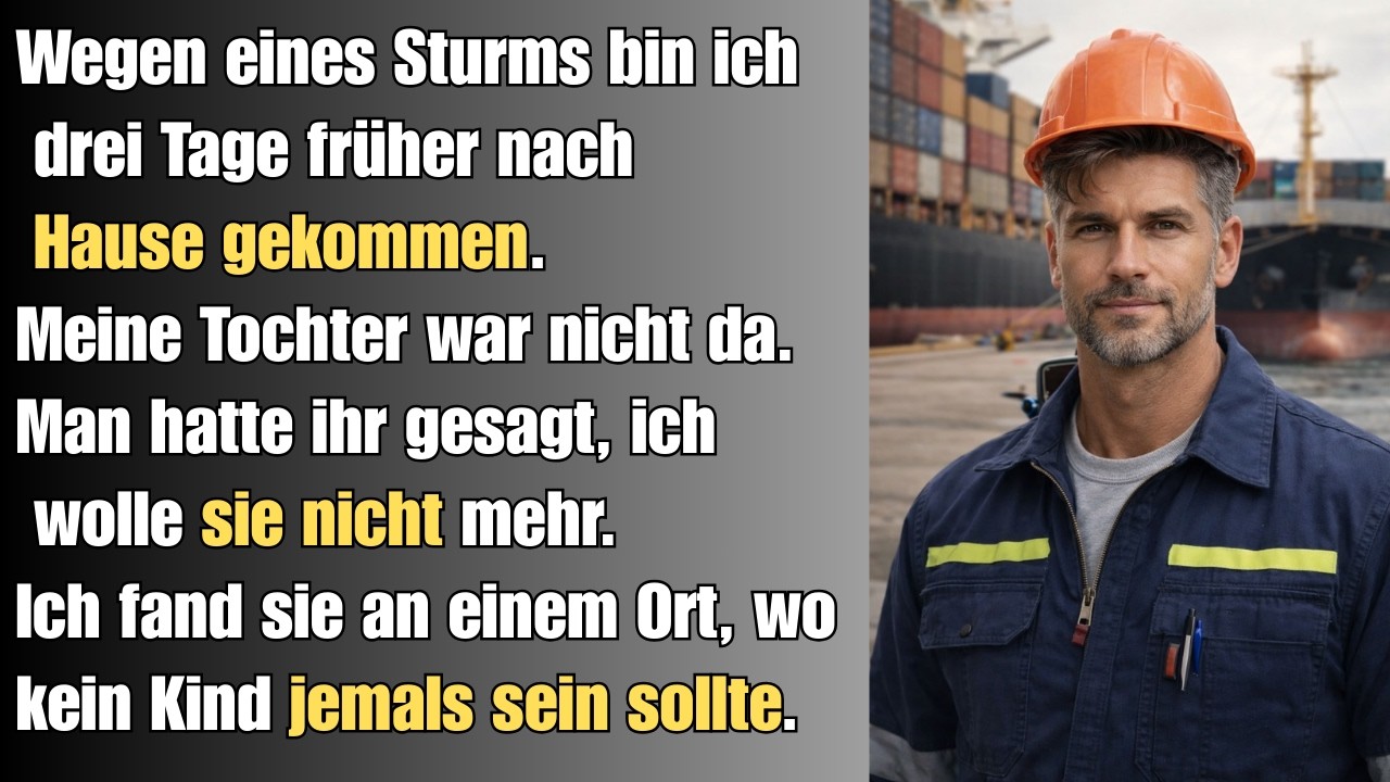 Papa, sie haben mir gesagt, du hättest mich verlassen.“ Ich fand meine Tochter dort, wo …