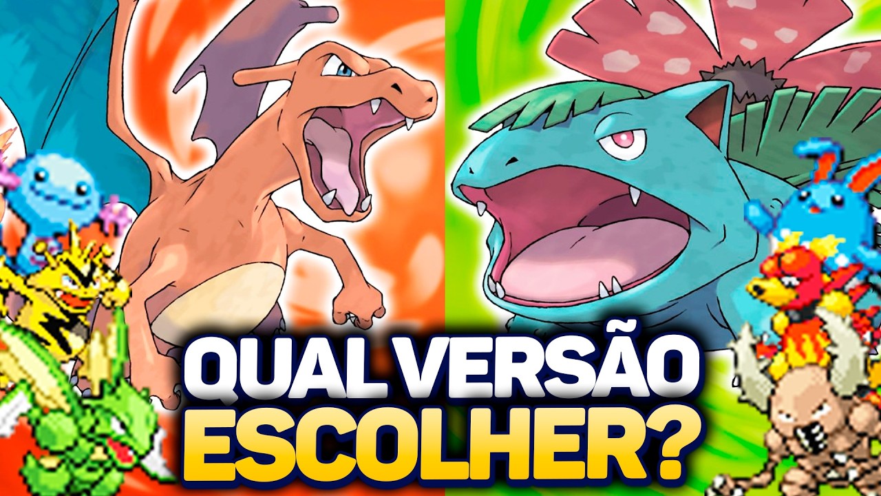 TODAS AS DIFERENÇAS entre POKÉMON FIRE RED E LEAF GREEN! Qual versão jogar EM PLENO 2026?
