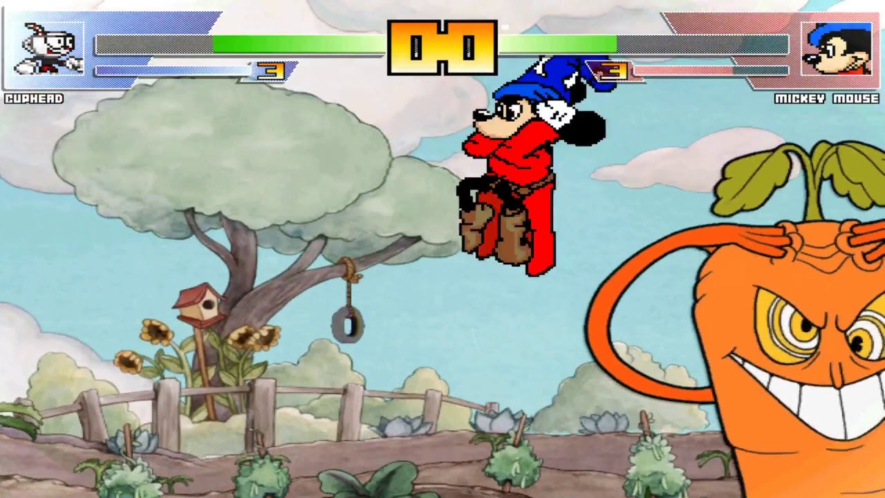 Cuphead Vs. Mickey Mouse|M.U.G.E.N Battles #1