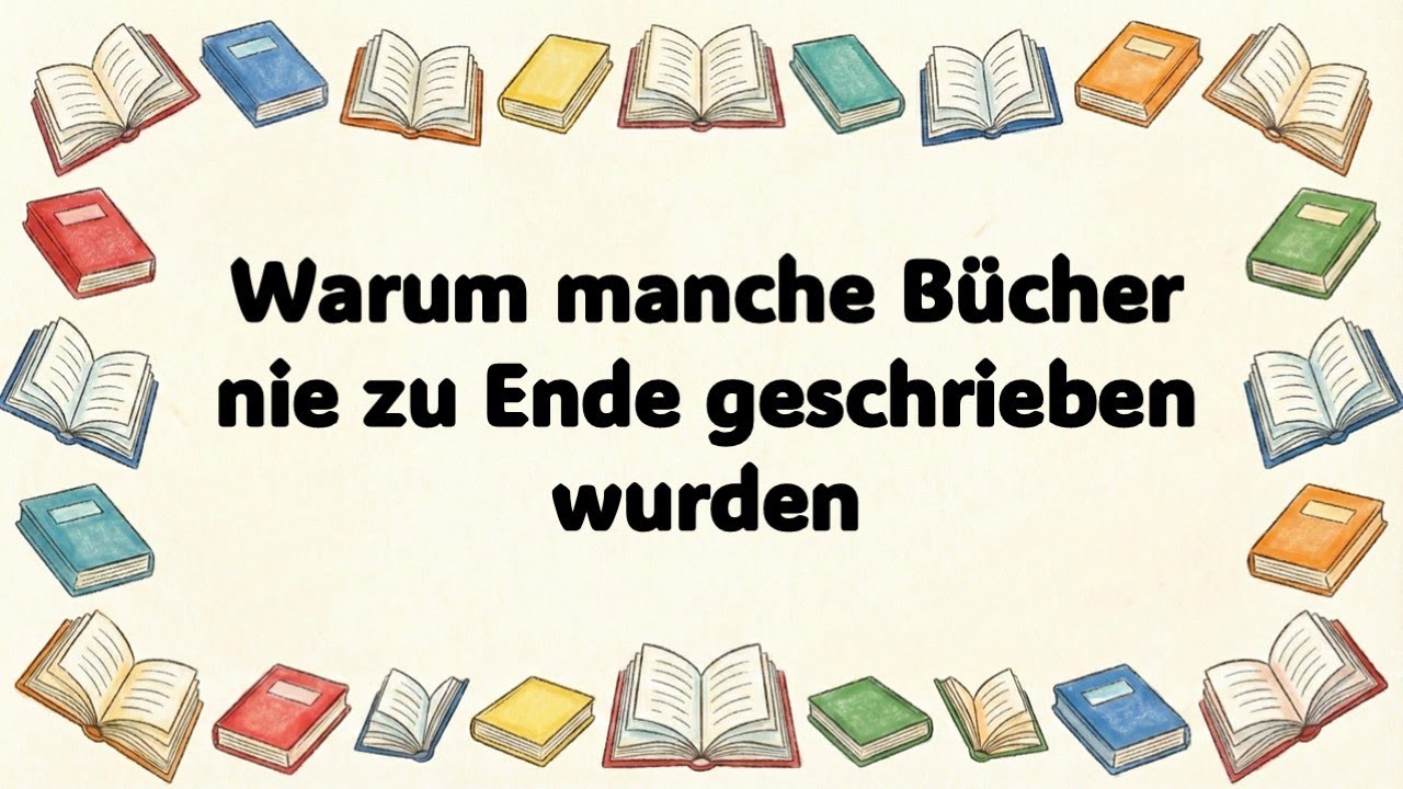 Warum manche Bücher nie zu Ende geschrieben wurden