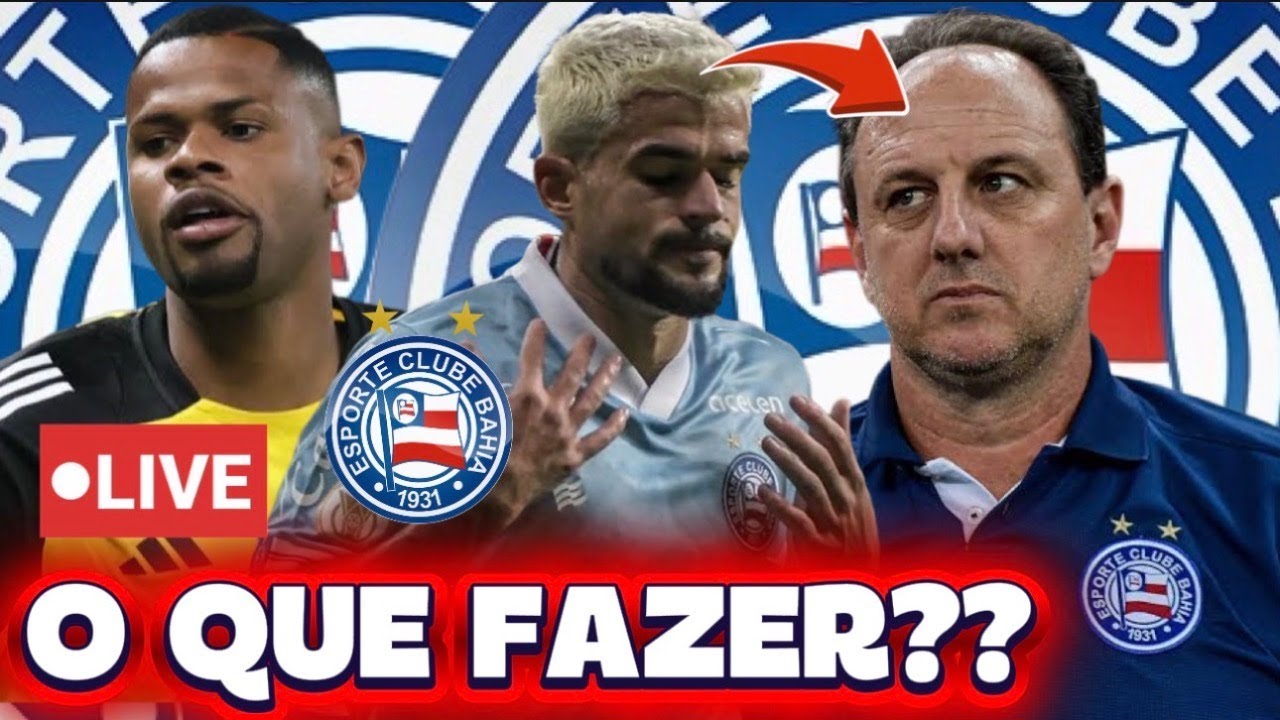 [AO VIVO]🔥BAHIA E CAULY: O QUE FAZER?🚨JUNIOR SANTOS E BAHIA, TIME PARA DOMINGO E MAIS NOTÍCIAS