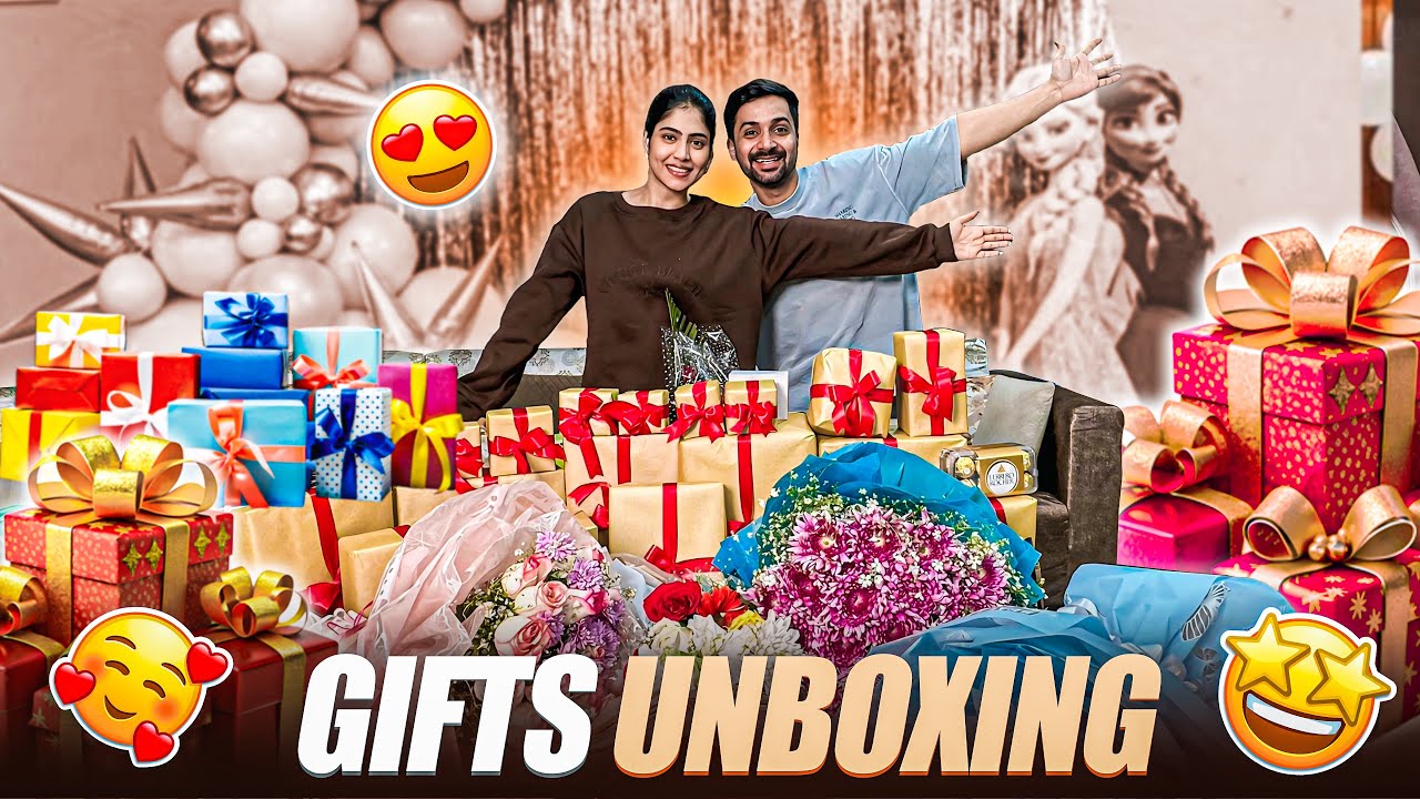 Unboxing birthday gifts