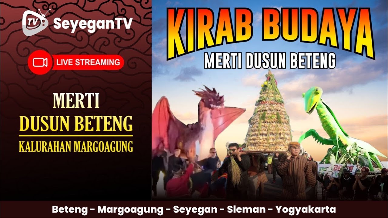 🔴 LIVE : Kirab Budaya Merti Dusun Padukuhan Beteng | Margoagung Seyegan
