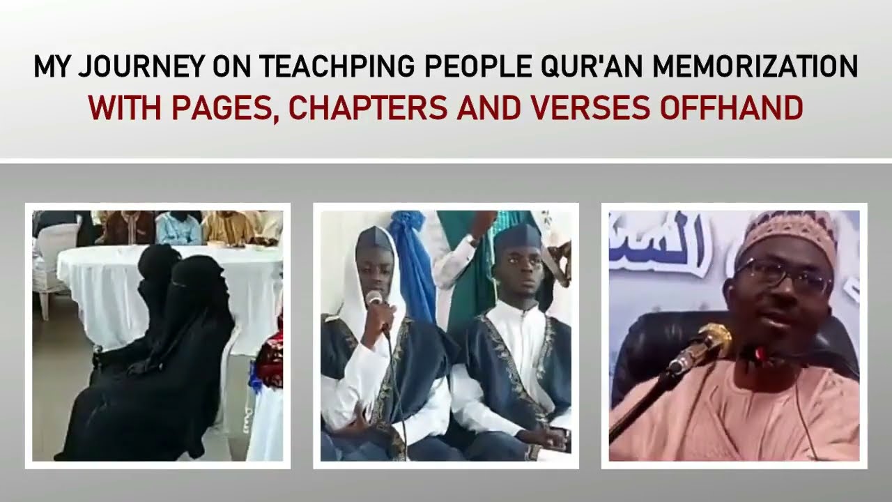 MEMORIZATION WITH PAGES, CHAPTERS AND VERSES OFFHAND || DR. FAADHIL AL IMAM