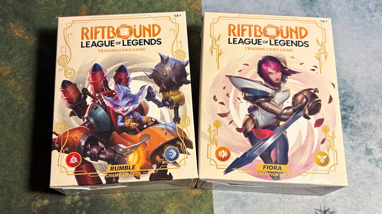 Riftbound League of Legends Rumble and Fiora Champion Decks! Spiritforged