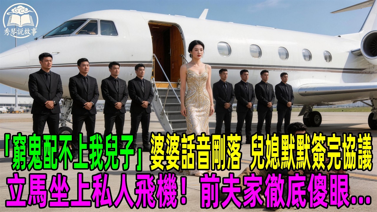 「窮鬼配不上我兒子」婆婆話音剛落，兒媳默默簽完協議立馬坐上私人飛機！前夫家徹底傻眼...#情感故事 #老年生活 #人生感悟 #情感共鸣 #感人壹幕 #故事分享 #故事#原創#爽文