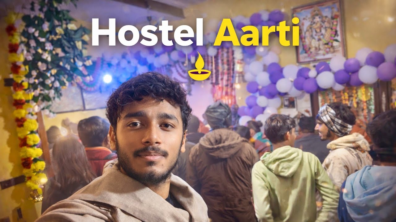 Evening aarti in hostel 🛕🙏