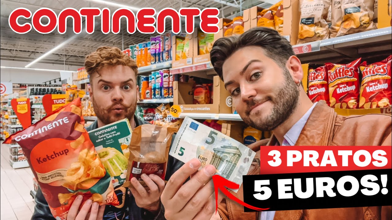 FIZEMOS UMA REFEIÇÃO COMPLETA COM UMA NOTA DE 5 EUROS!