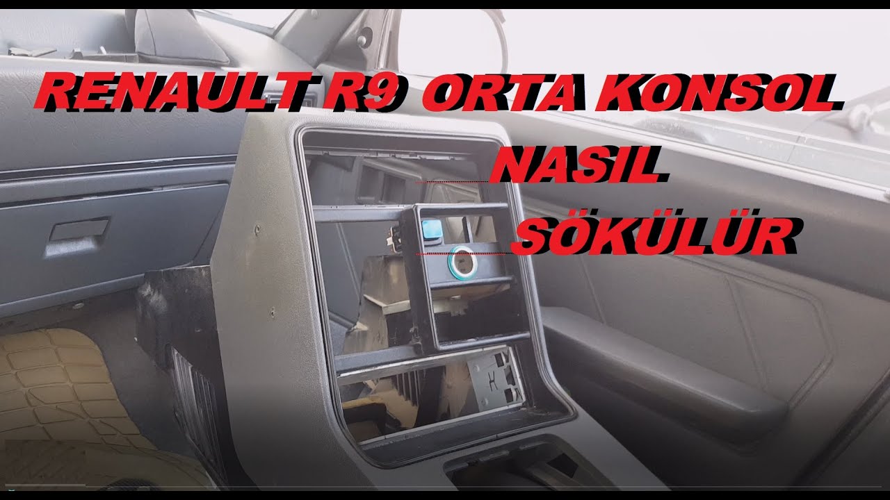 Renault R9 broadway spring orta konsol nasıl sökülür ve takılır...montajda önemli noktalar var.