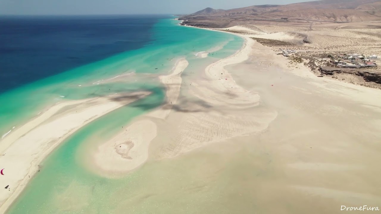 FUERTEVENTURA-PLAYAS DE JANDIA.Aerial Drone 4K vídeo
