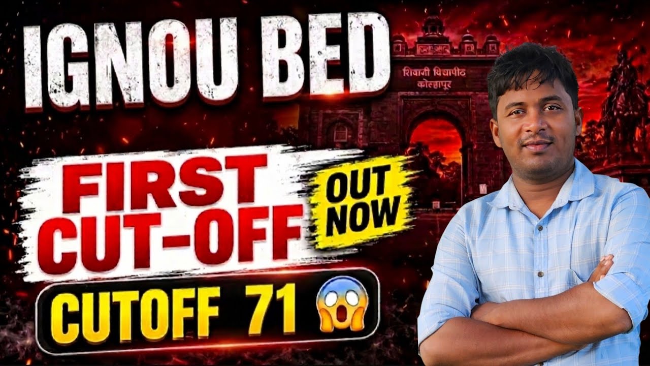 IGNOU B ED Merit list RC Madurai RC BBSR Coming soon Cut off details  Distance BEd