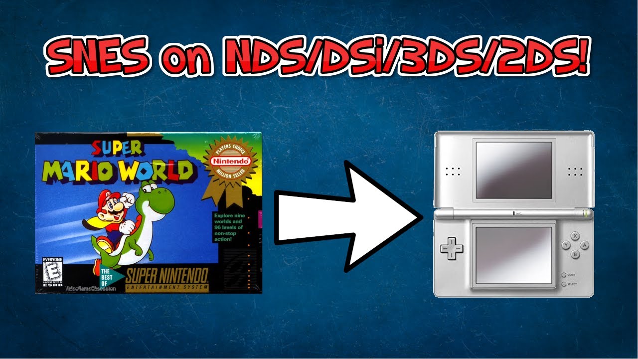 How to Play SNES Games on Your NDS/DSi/3DS/2DS!