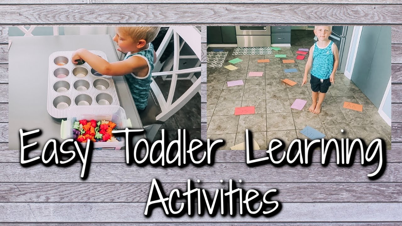 3 SIMPLE LEARNING ACTIVITIES FOR TODDLERS/PRESCHOOLERS | WAYS TO TEACH AT HOME