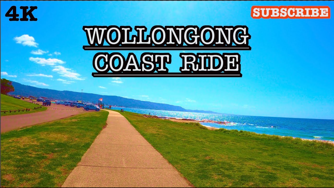 Wollongong Coast Ride -4K HD  - A bike ride along the Wollongong Coastal Track past all the beaches.