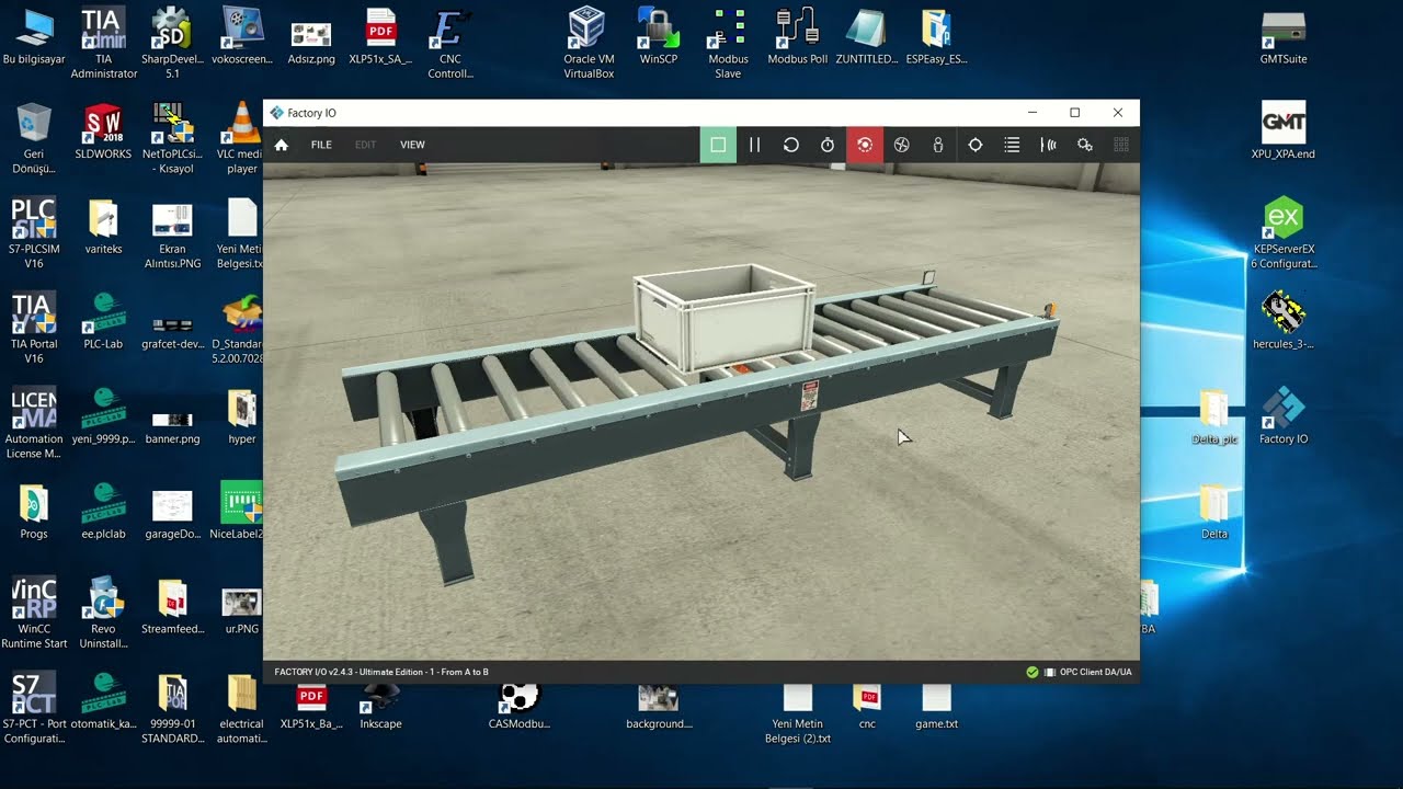 Delta PLC Simulator and Factory IO connection