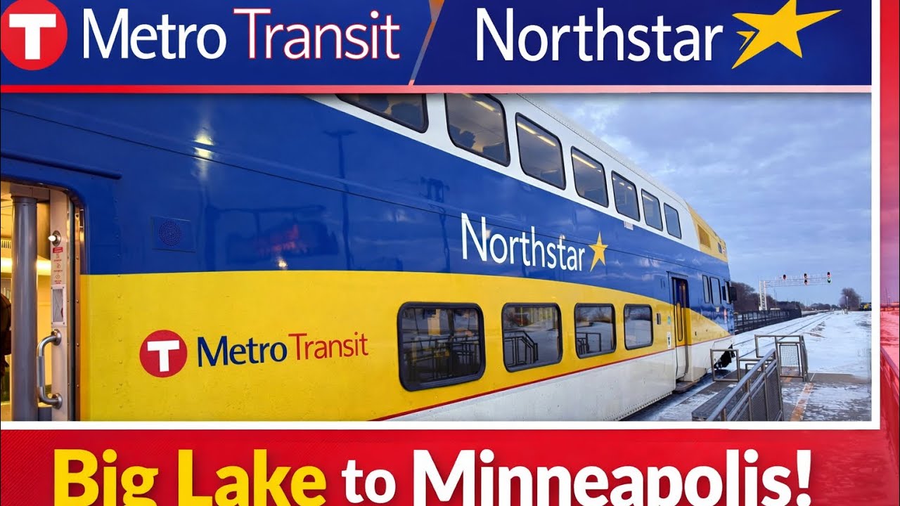 Metro transit Northstar line Ride. Big lake to Target field