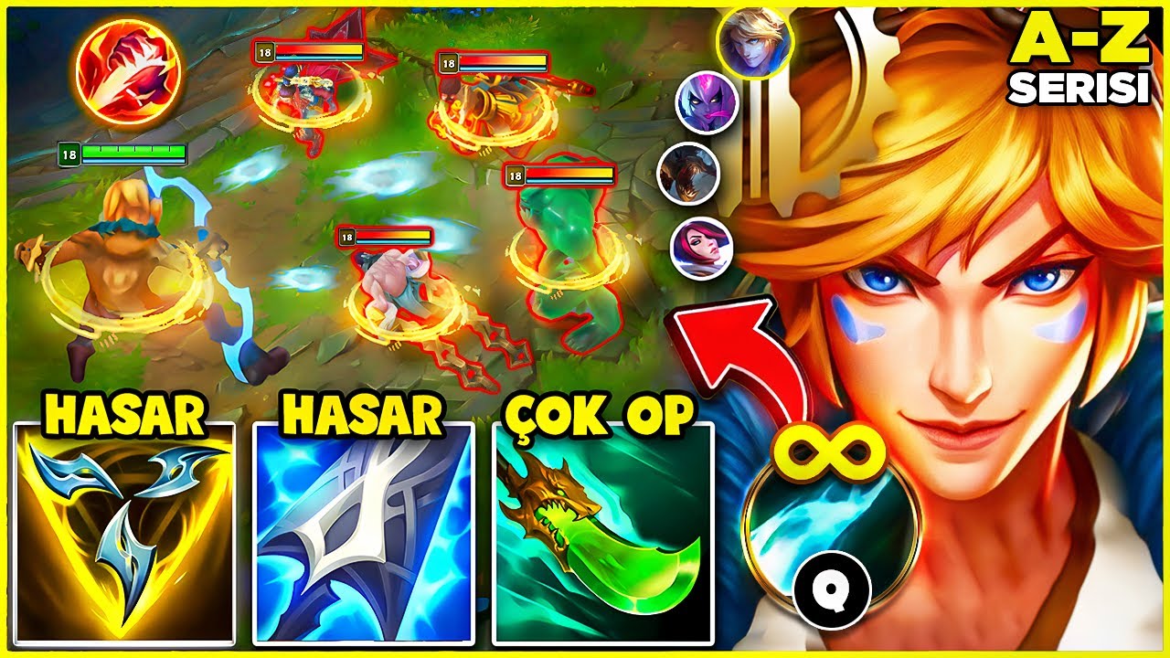 EZREAL JUNGLE İLE İMKANSIZ MA&Ccedil;I TAŞIMAK! (AŞIRI G&Uuml;&Ccedil;L&Uuml;) | A-Z JUNGLE #9
