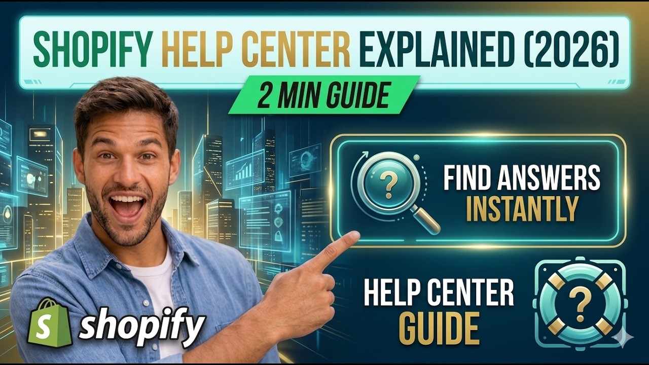 Shopify Help Center Explained 2026  2 Min Guide