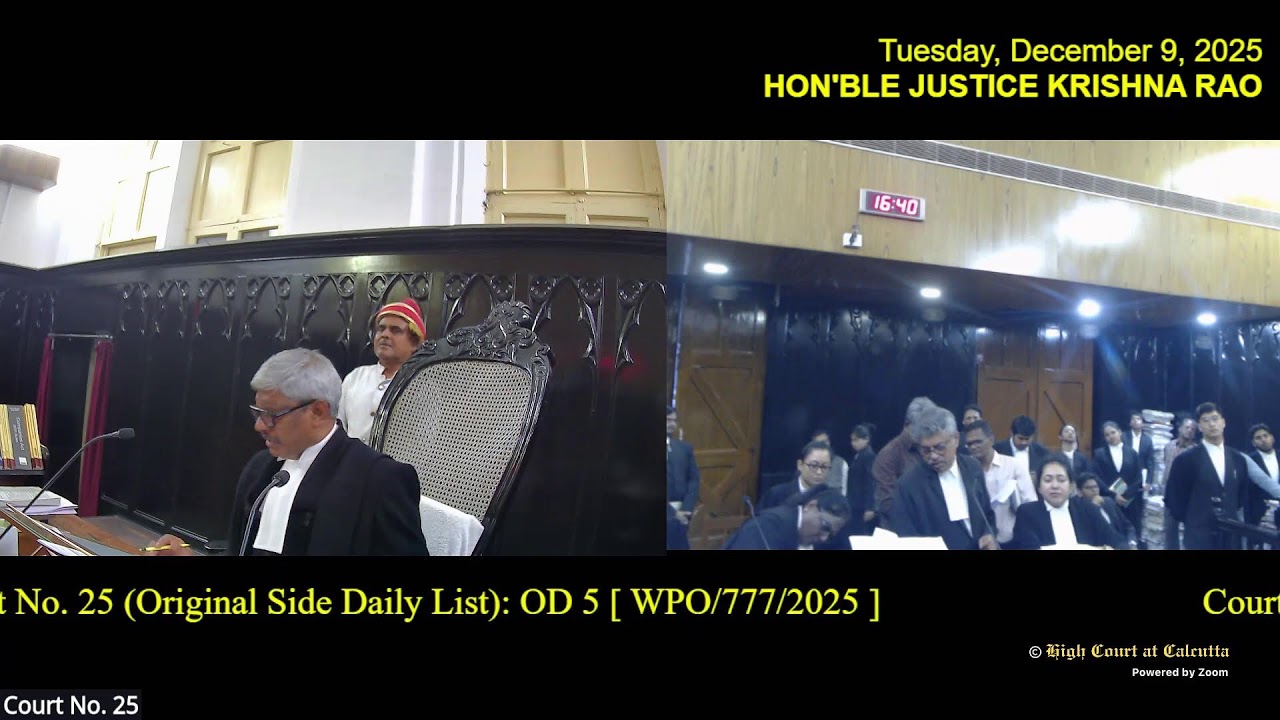 09 December 2025 | Court No. 25 | Live Streaming of the Court proceedings.