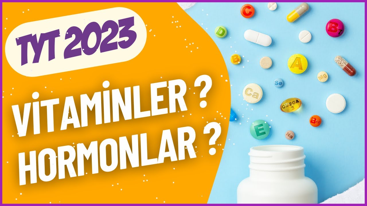 VİTAMİNLER | HORMONLAR | Organik Bileşikler | Temel Bileşenler | TYT BİYOLOJİ 2023 | B&ouml;l&uuml;m: 7