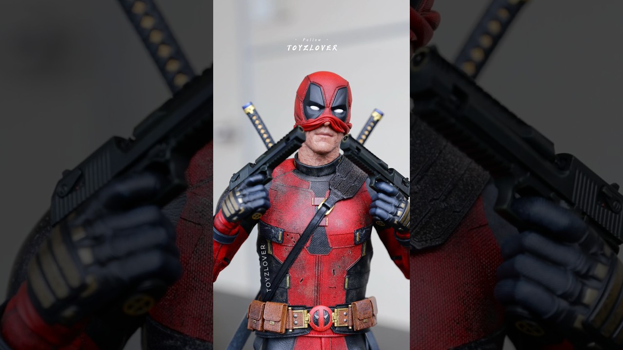 Deadpool Battling Version by Hottoys MMS782 #toyzlover #marvel #wolverine #deadpool