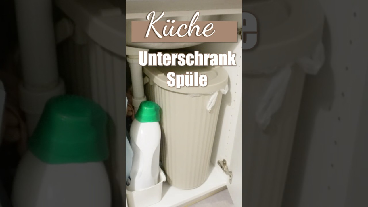 🫣 Chaos unter der Sp&uuml;le? So hab ich&rsquo;s gel&ouml;st! K&uuml;che Unterschrank neu organisiert